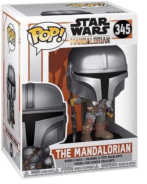 Pop Star Wars: The Mandalorian With Chrome Vinyl Figure 10inch Alternate Image 1