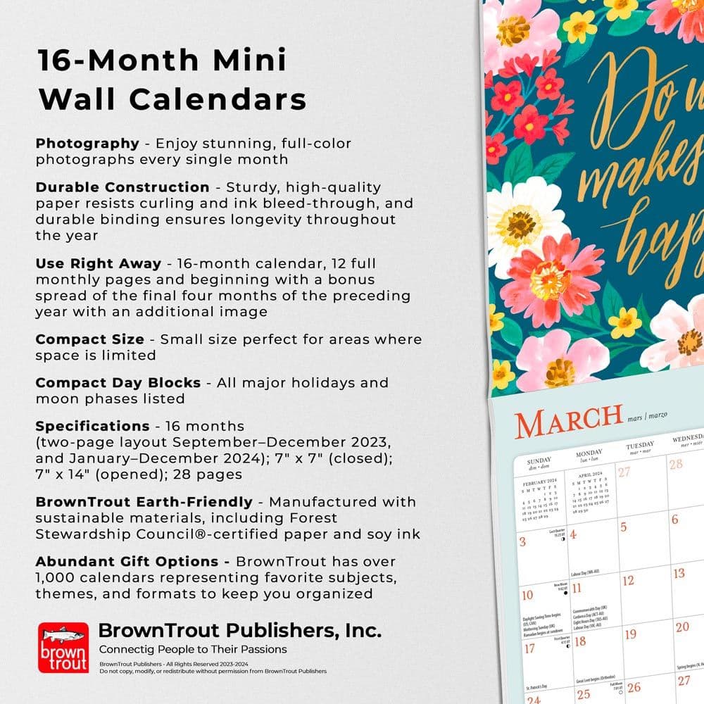 Bonnie Marcus 2024 Mini Wall Calendar Fourth Alternate Image width=&quot;1000&quot; height=&quot;1000&quot;