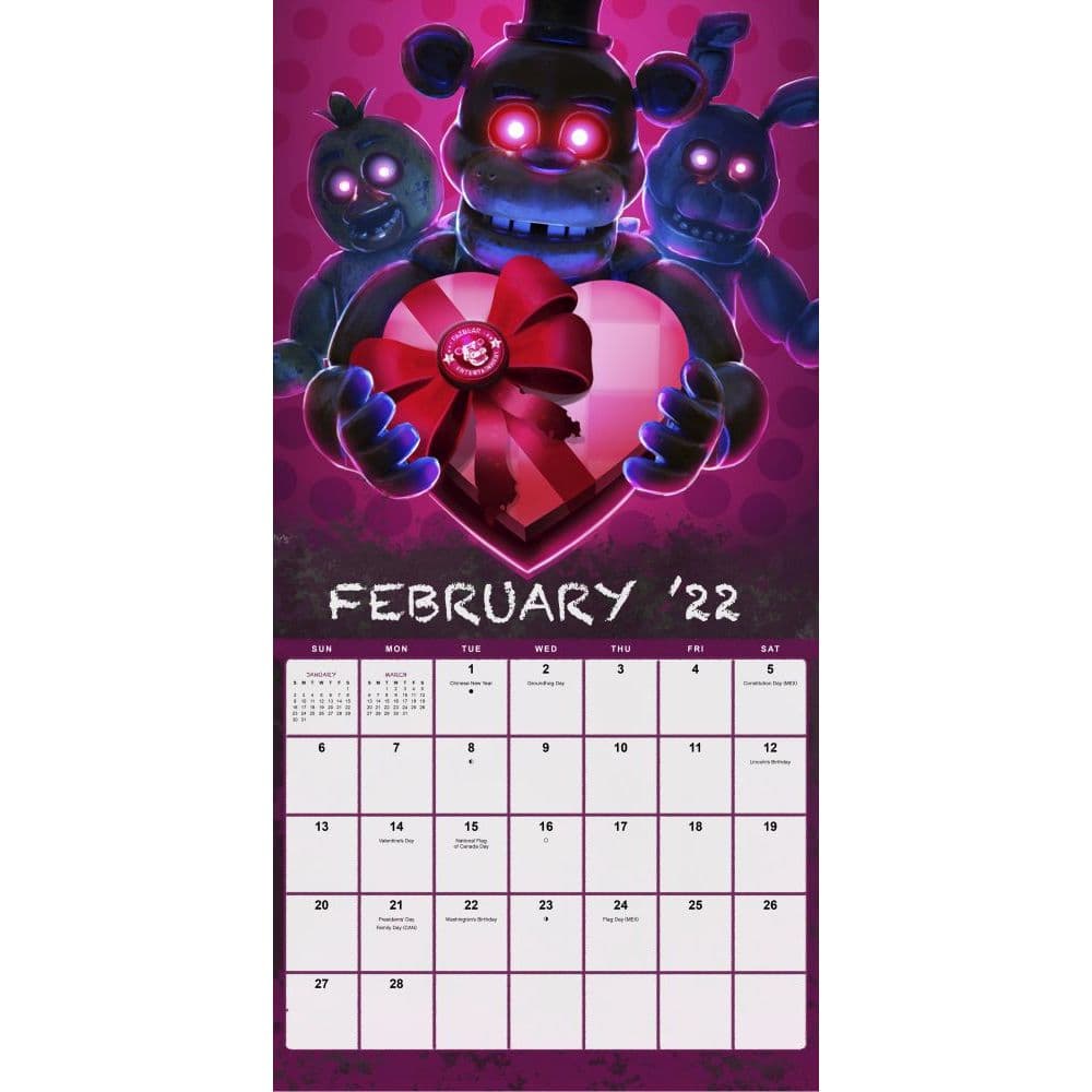 Five Nights At Freddys 2022 Calendar Five Nights At Freddys 2022 Wall Calendar - Calendars.com