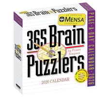 image Mensa Brain Puzzlers 2026 Desk Calendar Main Product Image