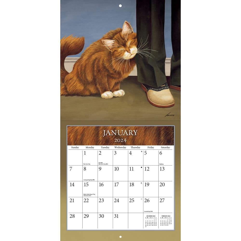 Cats 2024 Wall Calendar Second Alternate  Image width=&quot;1000&quot; height=&quot;1000&quot;