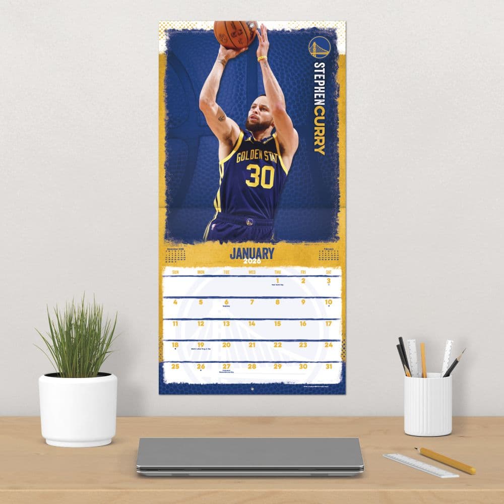 NBA Golden State Warriors 2026 Wall Calendar Fourth Alternate Image