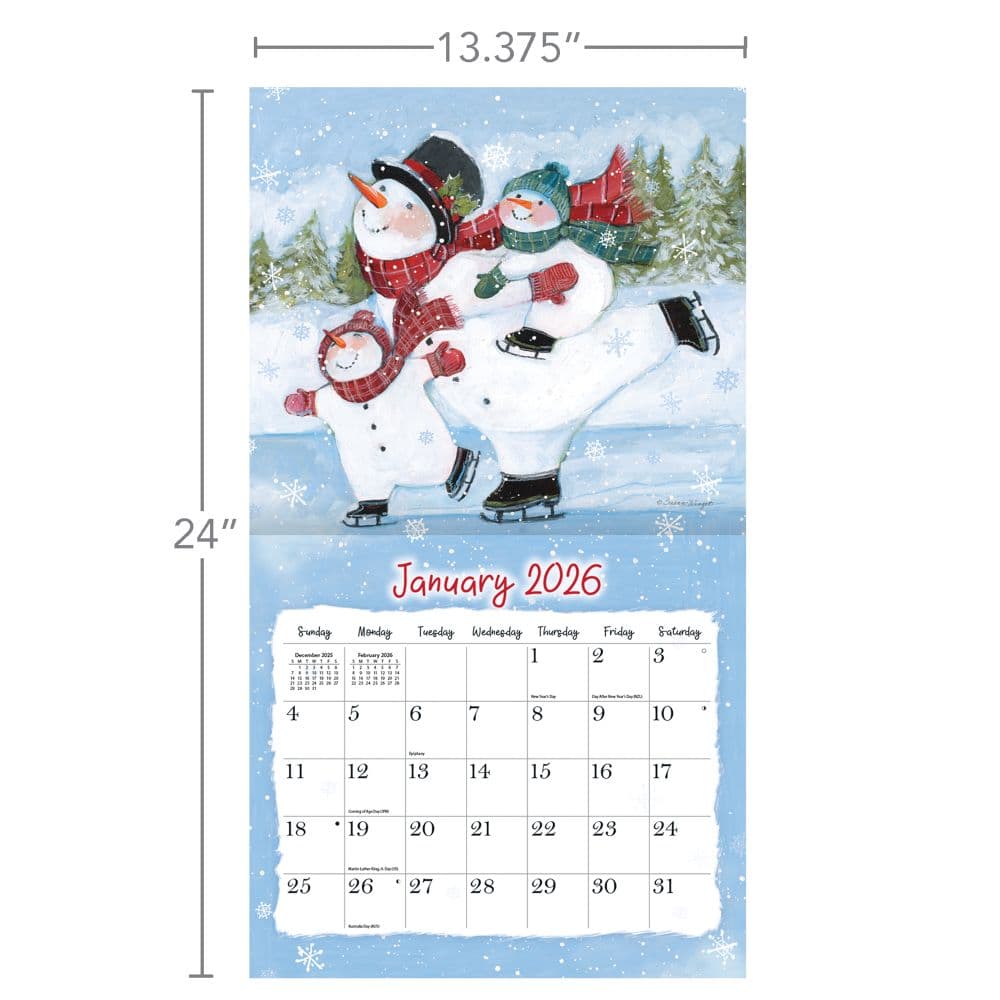 Sam Snowman 2026 Wall Calendar by Susan Winget_ALT6
