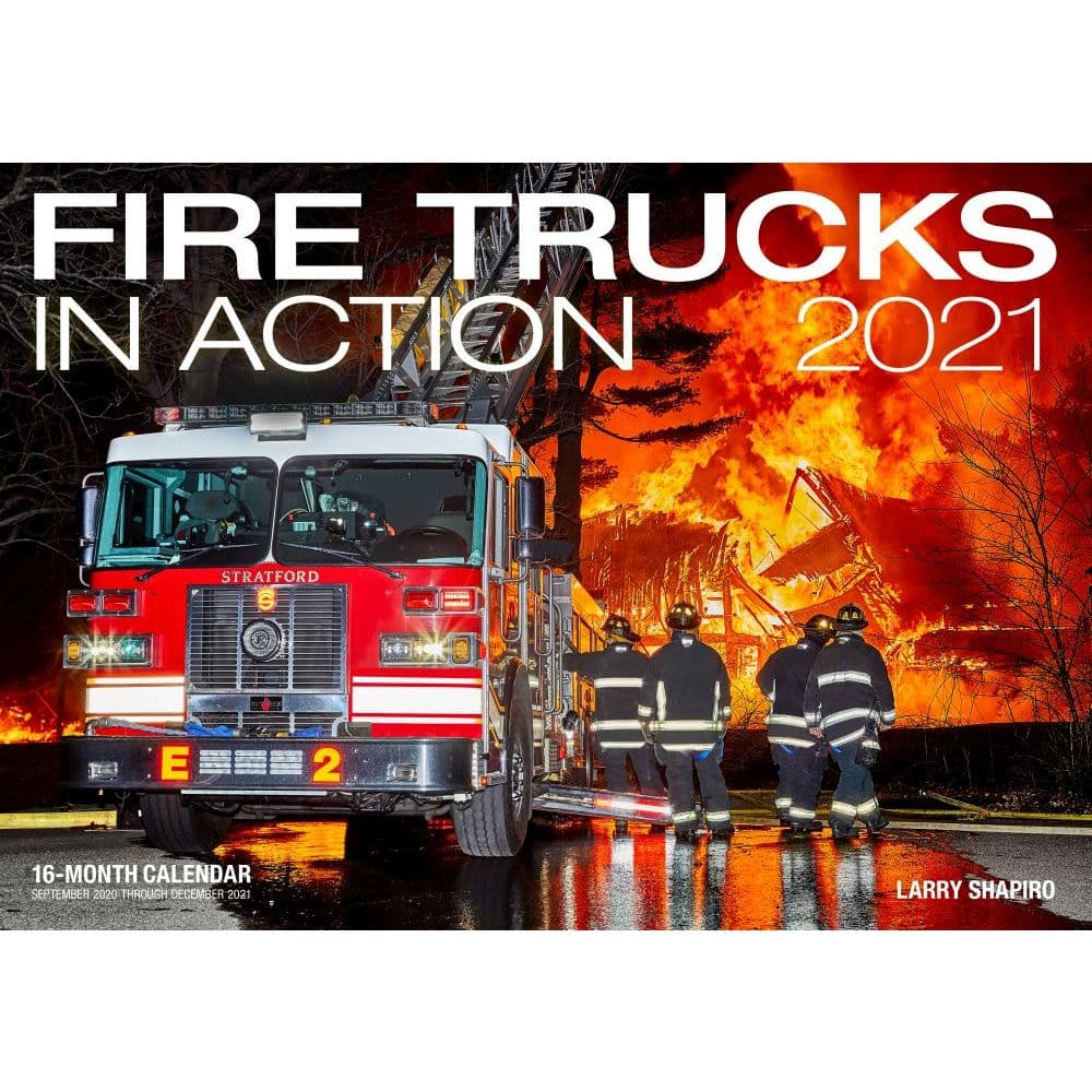 Fire Trucks in Action Wall Calendar