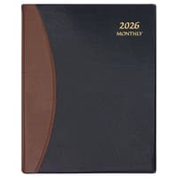image Black Tan Carriage Monthly 2026 Planner Main Product Image