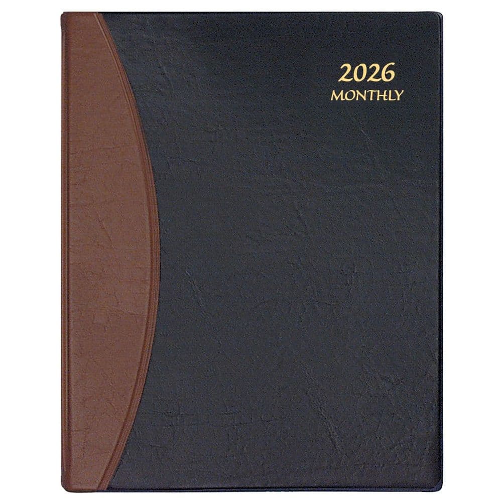Black Tan Carriage Monthly 2026 Planner Main Product Image