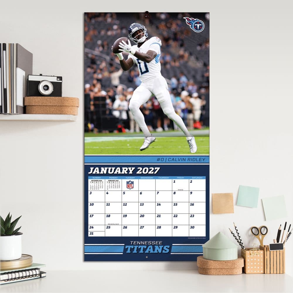 NFL Tennessee Titans 2027 Wall Calendar Fifth Alternate Image