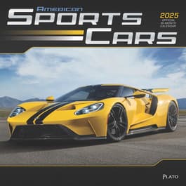 Sports Cars American 2025 Wall Calendar