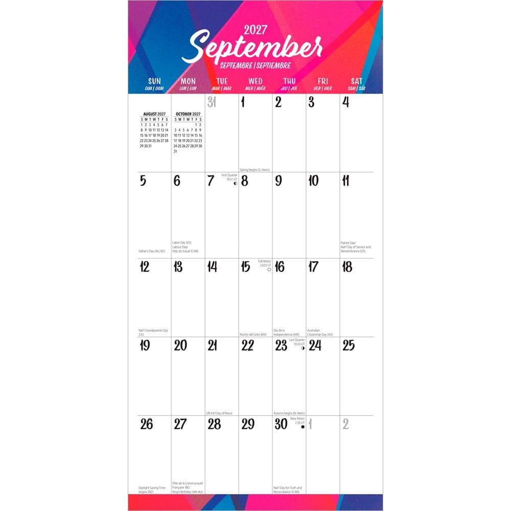 Big And Bright Large Print 2027 Wall Calendar Third Alternate Image