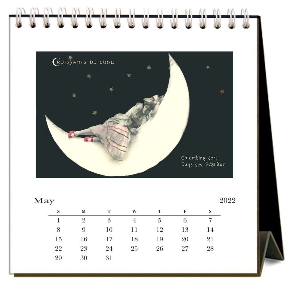 The Moon 2022 Desk Calendar Calendars Com