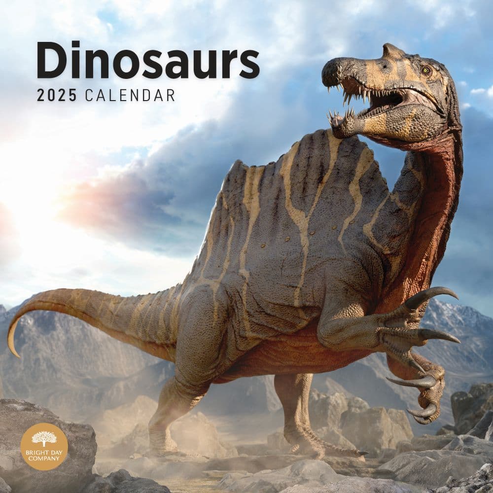 Dinosaur Wall Calendar 2025