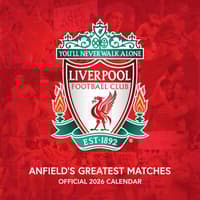image Liverpool Legends 2026 Wall Calendar Main Product Image