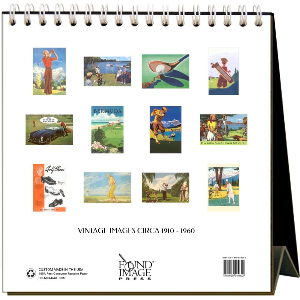 Golf 2025 Easel Desk Calendar First Alternate Image width="1000" height="1000"