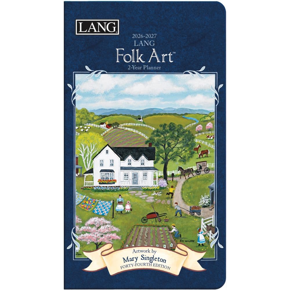 Lang Folk Art 2 Year 2026 Pocket Planner Main Image