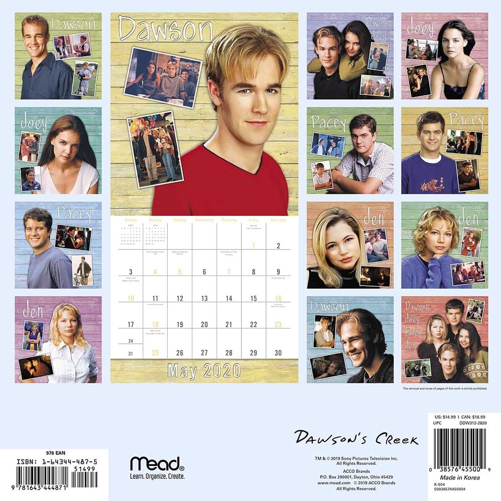 Dawsons Creek Wall Calendar