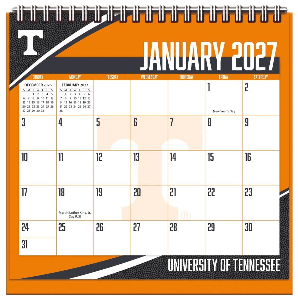 Tennessee Volunteers 2027 Easel Desk Calendar First Alternate Image