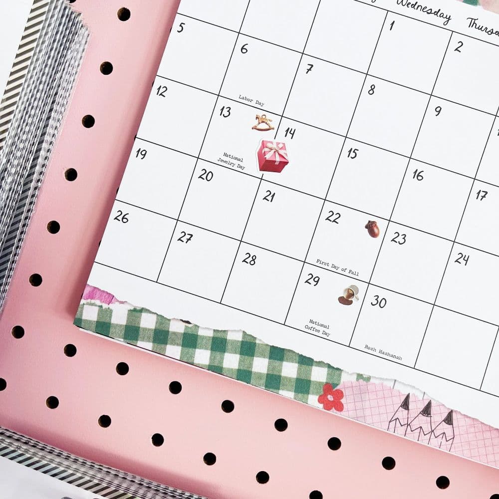 Haricot Dreamworld Stickers 2027 Vertical Wall Calendar Seventh Alternate Image