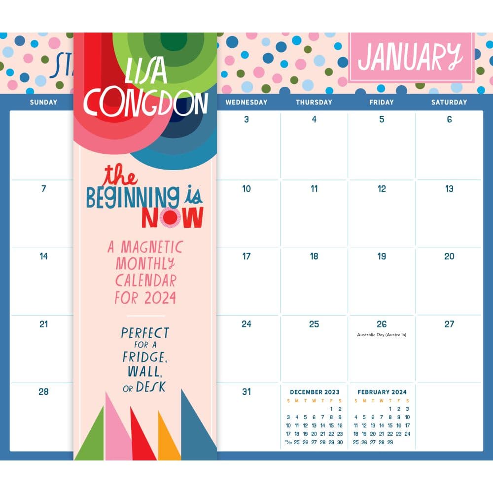 Beginning is Now Magnetic 2024 Wall Calendar Main Product Image width=&quot;1000&quot; height=&quot;1000&quot;