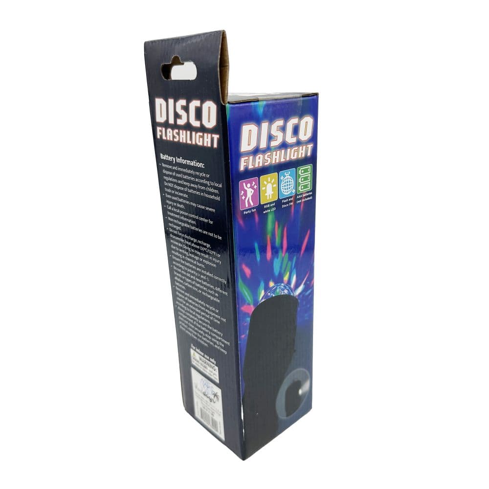 Disco Flash Light back of box