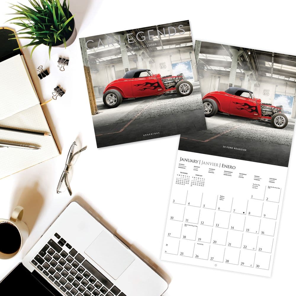 Car Legends 2027 Wall Calendar Third Alternate Image