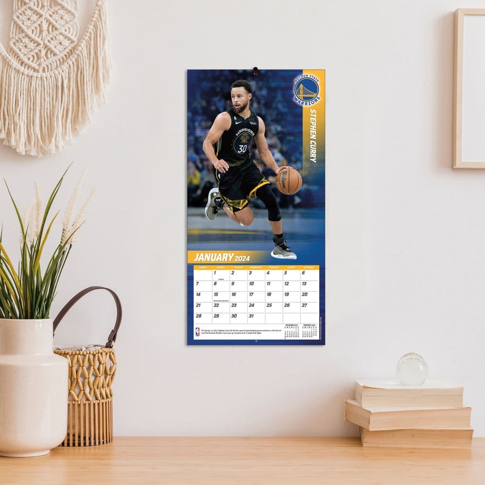 Stephen Curry 2024 Mini Wall Calendar