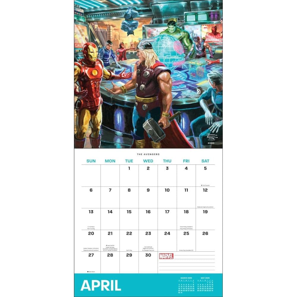 Kinkade Marvel 2025 Wall Calendar Fourth Alternate Image