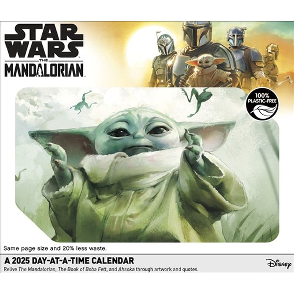 Mandalorian The Child Star Wars 2025 Desk Calendar Ninth Alternate Image