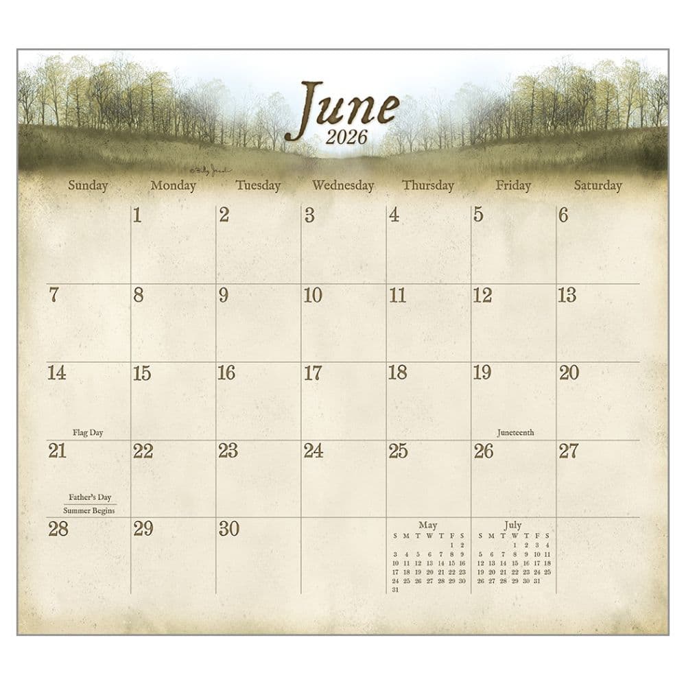 Blessings of the Home by Billy Jacobs 2026 Wall Calendar Third Alternate Image