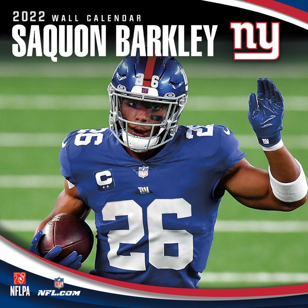 New York Giants Saquon Barkley 2022 Wall Calendar
