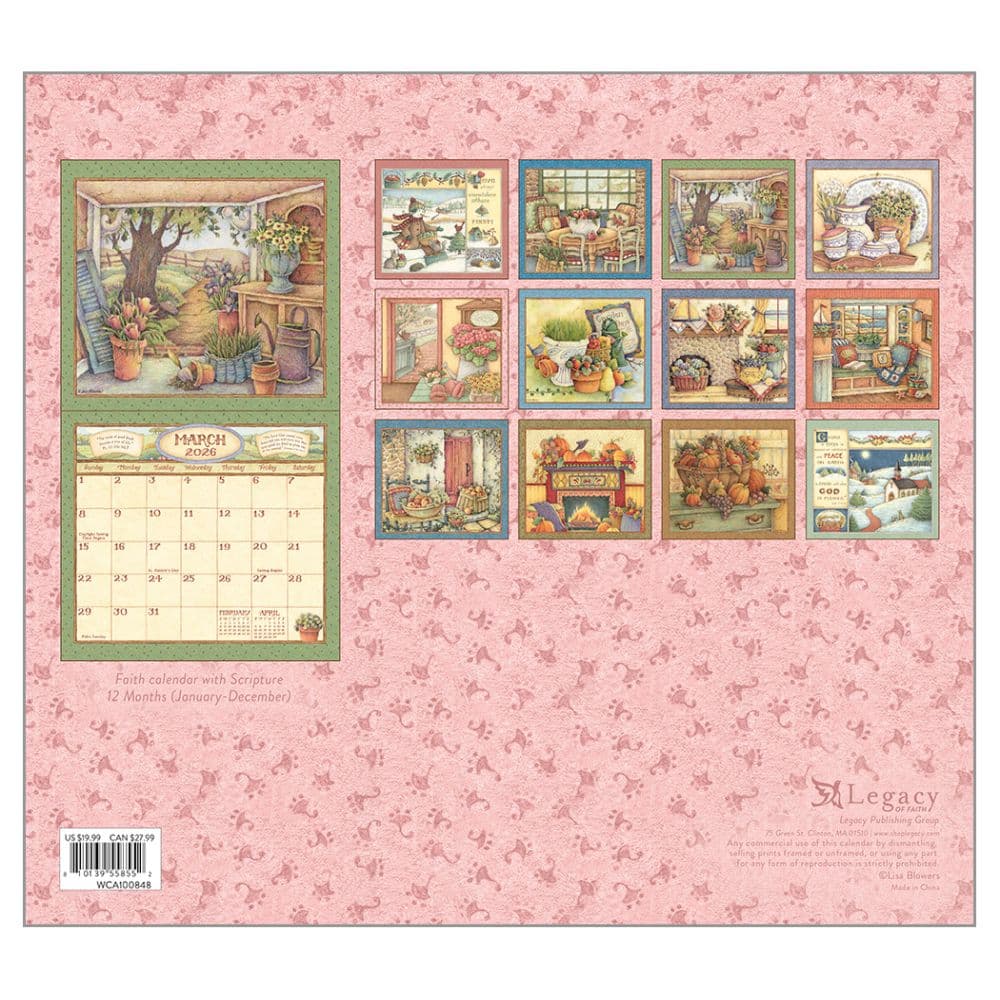 Faithful Moments by Lisa Blowers 2026 Wall Calendar First Alternate Image