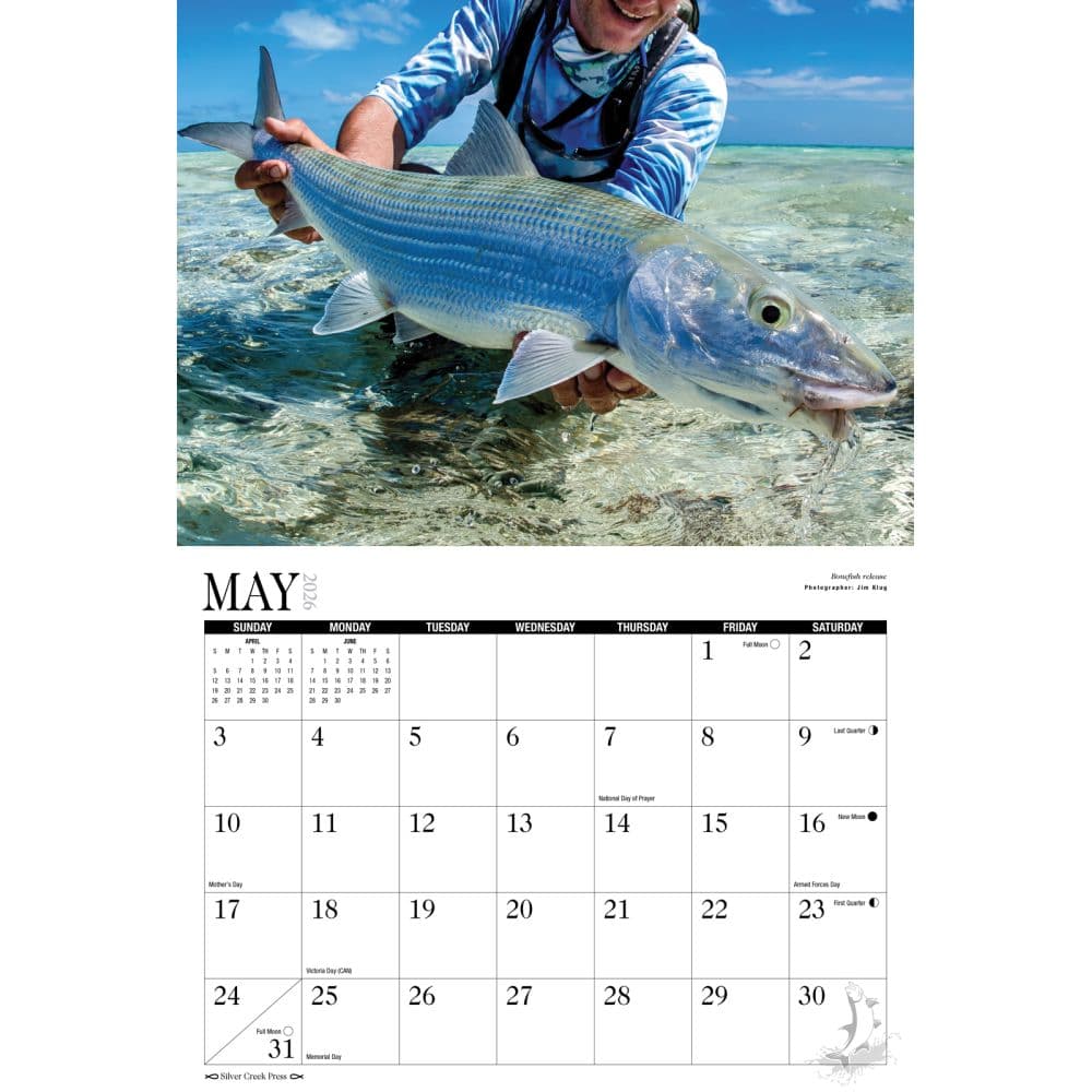 Saltwater Flyfishing 2026 Wall Calendar Second Alternate Image