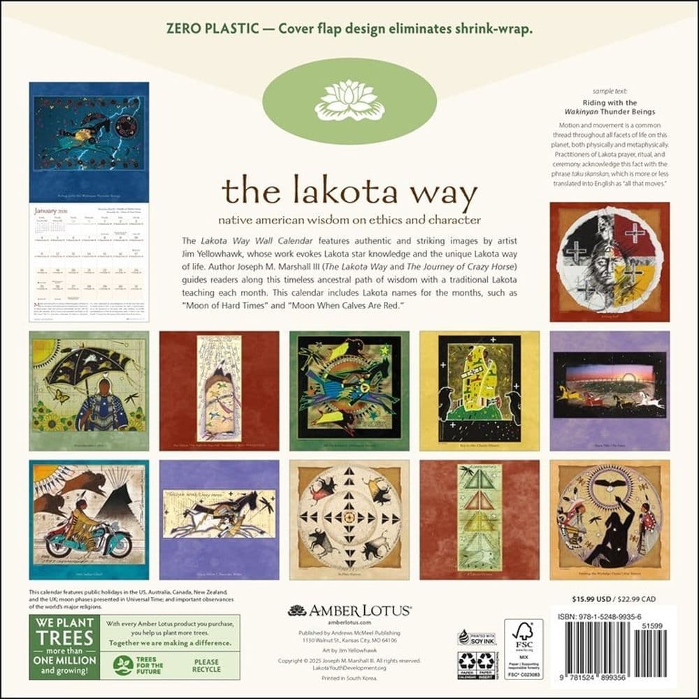 Lakota Way 2026 Wall Calendar First Alternate Image