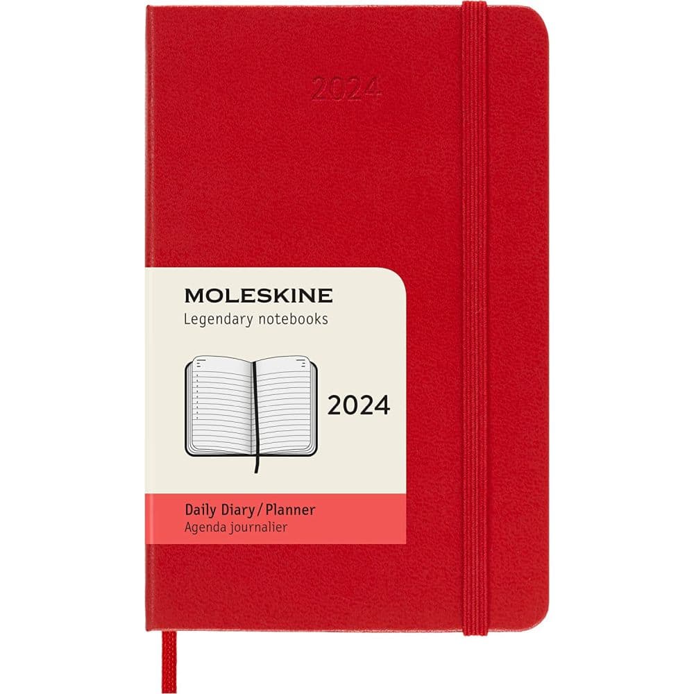 Moleskine Pocket Red Daily HC 2024 Planner_Main