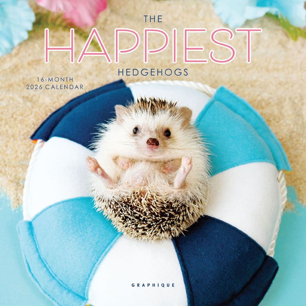 Happiest Hedgehogs 2026 Mini Wall Calendar Main Image
