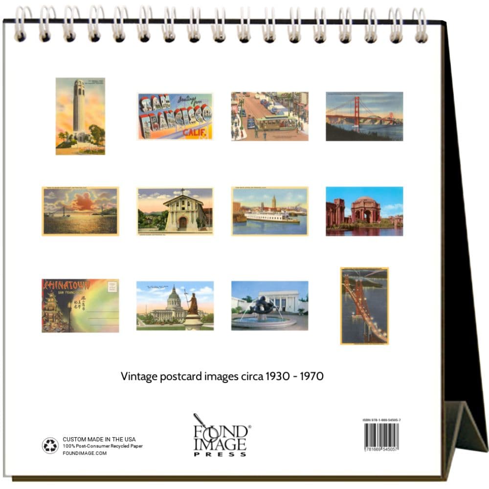 Nostalgic San Francisco 2025 Easel Desk Calendar First Alternate Image width="1000" height="1000"