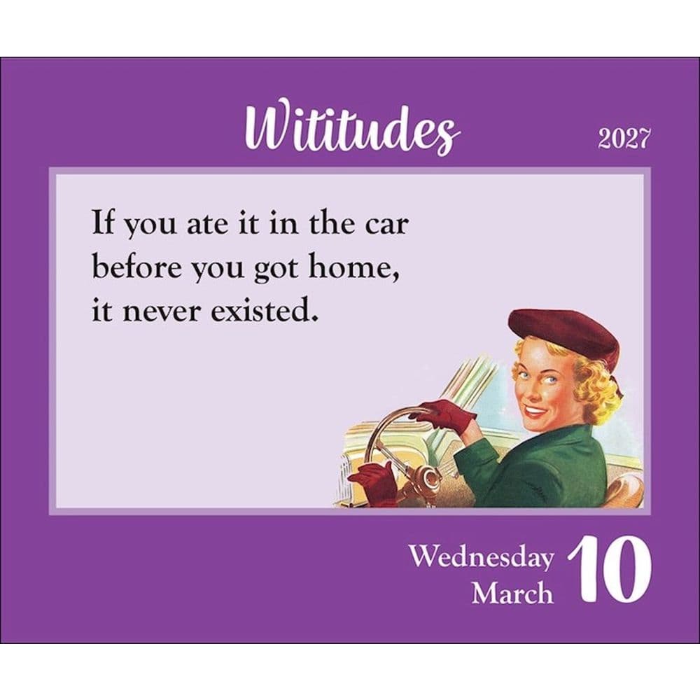 Wititudes 2027 Desk Calendar Third Alternate Image
