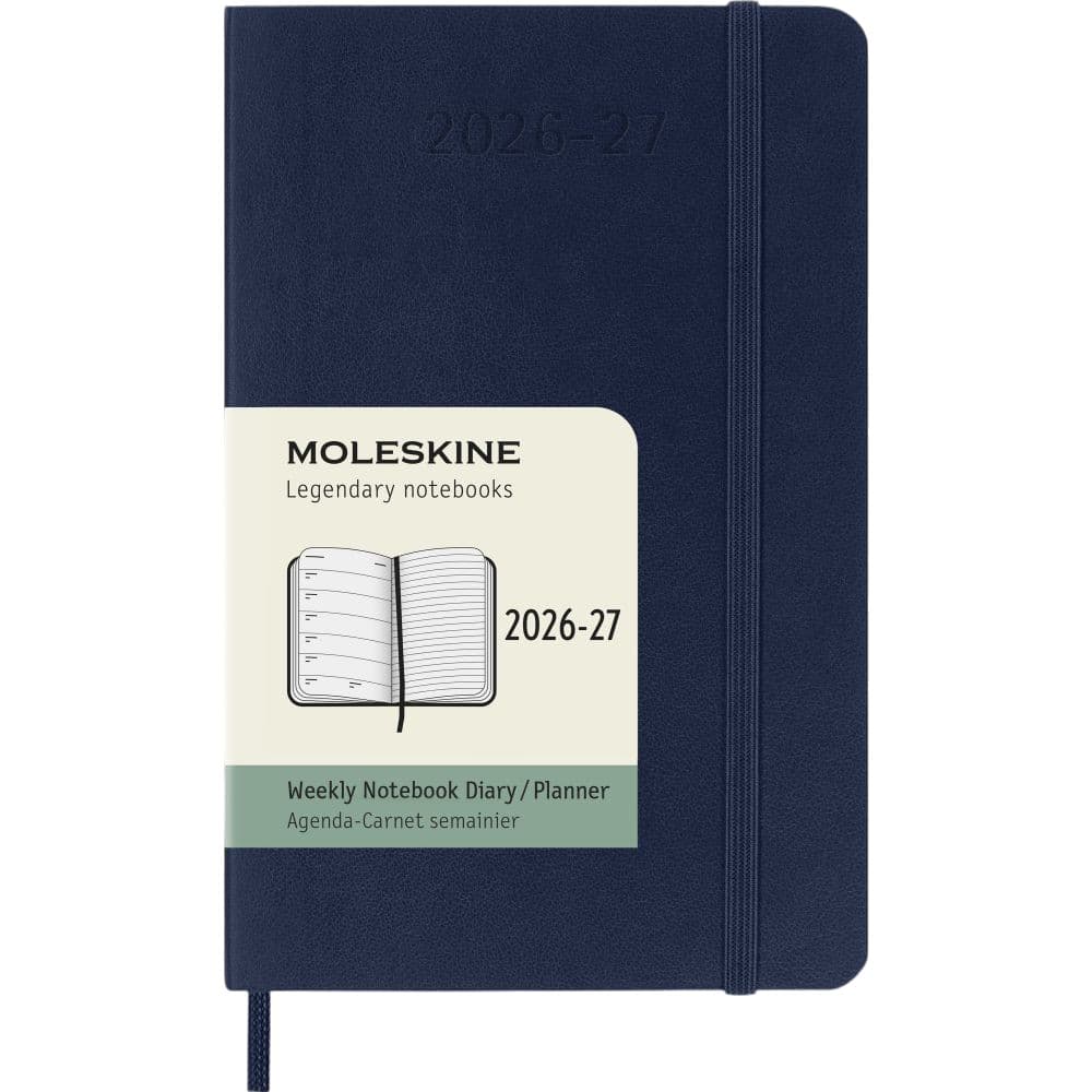 image Moleskine Sapphire Blue Pocket 2027 Soft Cover Weekly Planner Main Product Image