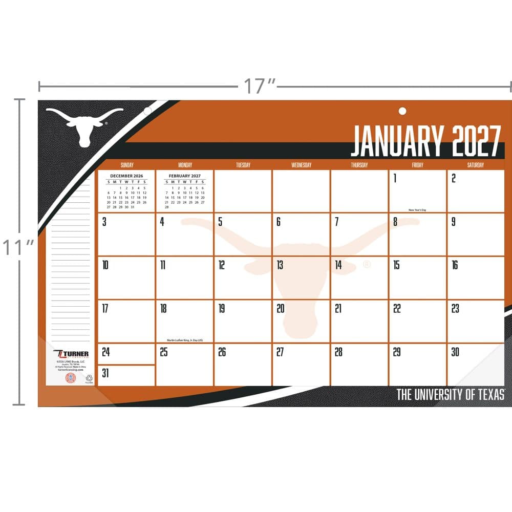 Texas Longhorns 2027 Desk Pad Third Alternate Image