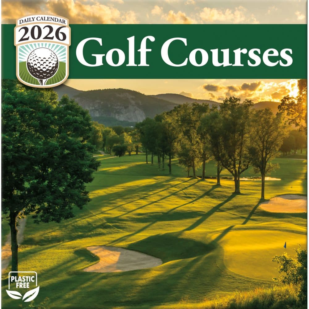 Golf Courses 2026 Desk Calendar_ALT1