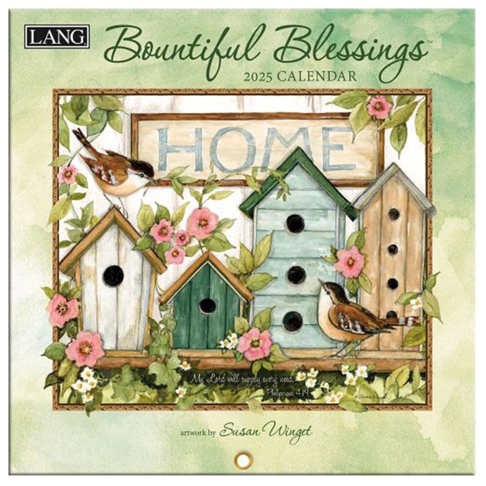 Bountiful Blessings by Susan Winget 2025 Mini Wall Calendar_Main Image