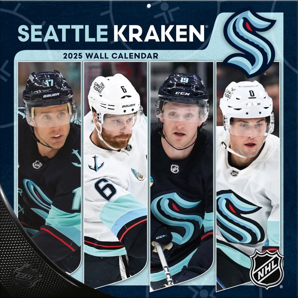 NHL Seattle Kraken 2025 Wall Calendar