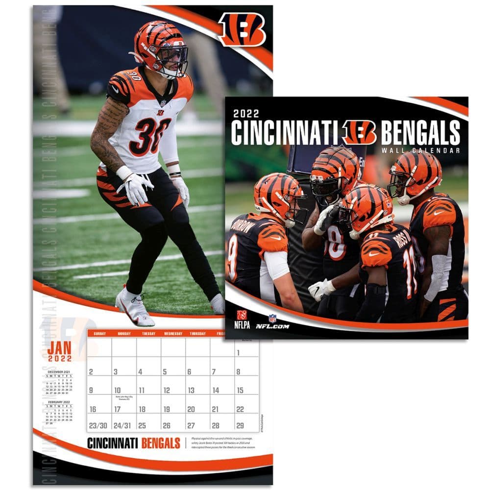 Nfl Cincinnati Bengals 2022 Mini Wall Calendar Calendars Com