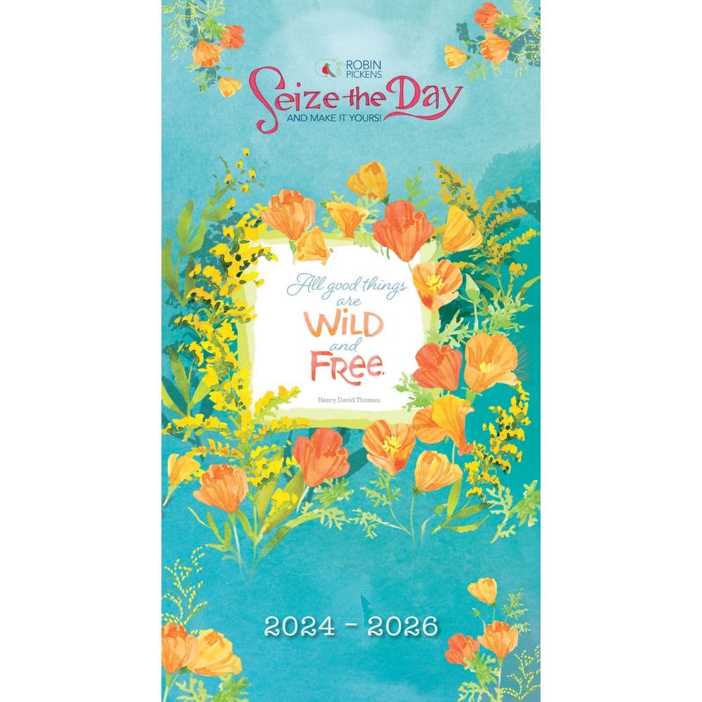 Seize the Day Wild and Free 2025 2Year Pocket Planner