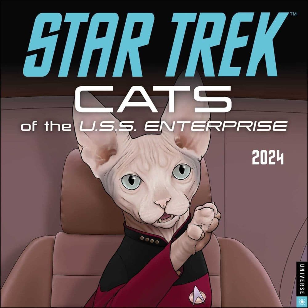 Star Trek Cats 2024 Wall Calendar_Main