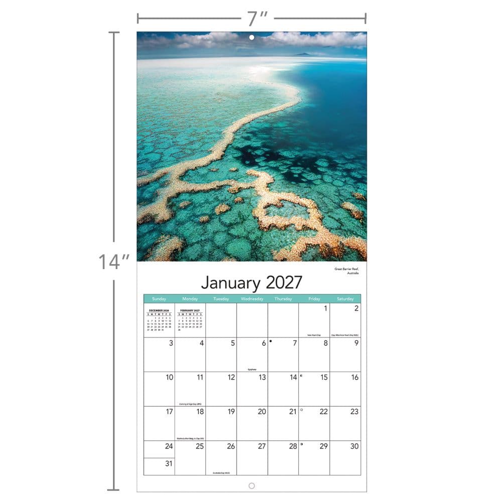 Amazing Planet 2027 Mini Wall Calendar Fourth Alternate Image