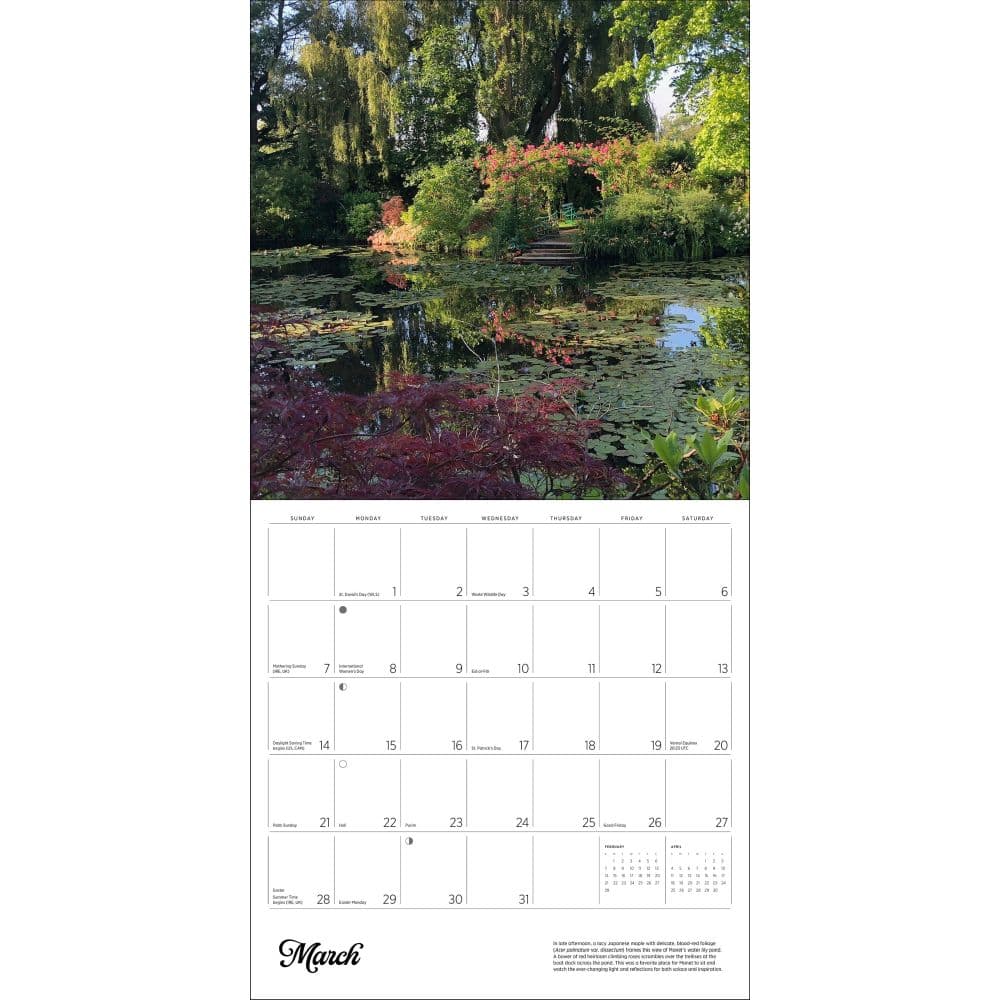 Monets Passion 2027 Wall Calendar by Elizabeth Murray Fourth Alternate Image