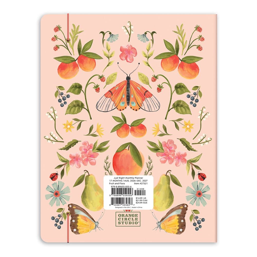 Fruit and Flora Just Right 2027 Monthly Planner First Alternate Image