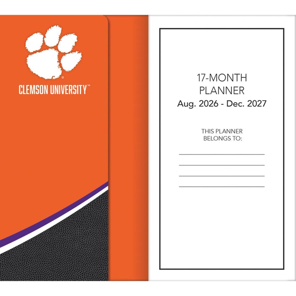 Clemson Tigers 2027 17 Month Pocket Planner Fourth Alternate Image