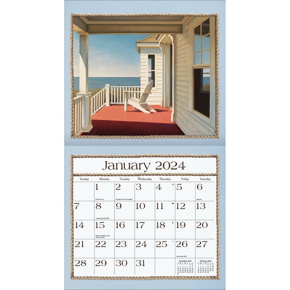 Seaside 2024 Wall Calendar