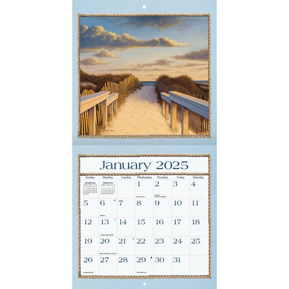 Seaboard by Daniel Pollera 2025 Wall Calendar Second Alternate Image width="1000" height="1000"